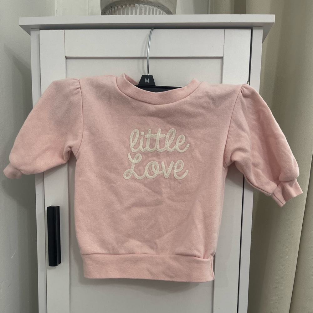 Little Love Pink Kids Sweatshirt, Size 3-6 months, no tags